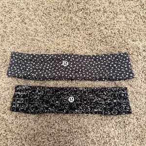 Lululemon Black and White Headbands